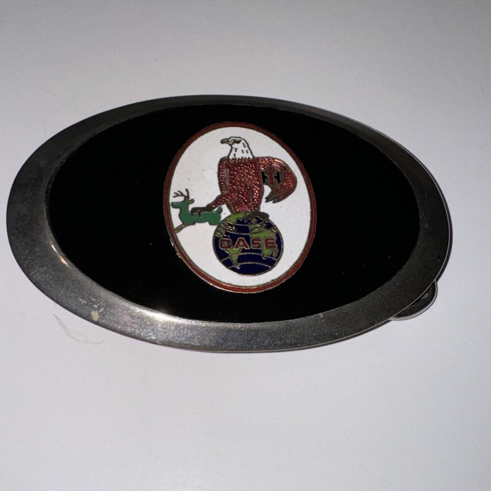 Vintage IH International Harvester Case Eagle Logo John Deere Belt Buckle